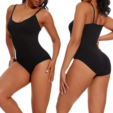 Bust-lifting body-shaping corset briefs